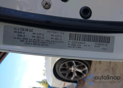 2019 Dodge Challenger R/T из США, поврежденный, VIN 2C3CDZBT3KH642194